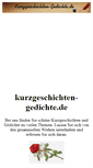 Mobile Screenshot of kurzgeschichten-gedichte.de