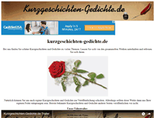 Tablet Screenshot of kurzgeschichten-gedichte.de